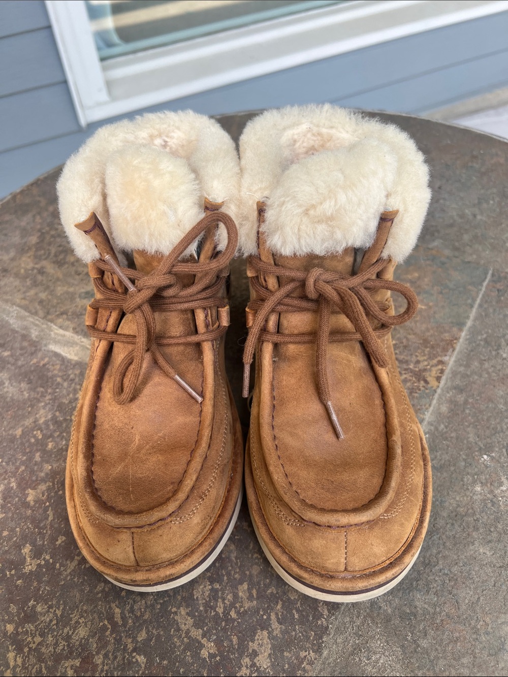 UGG Cypress 1007709 Chestnut moccasin Boots Womens Sz 7 Casual Or Winter - Picture 3 of 11